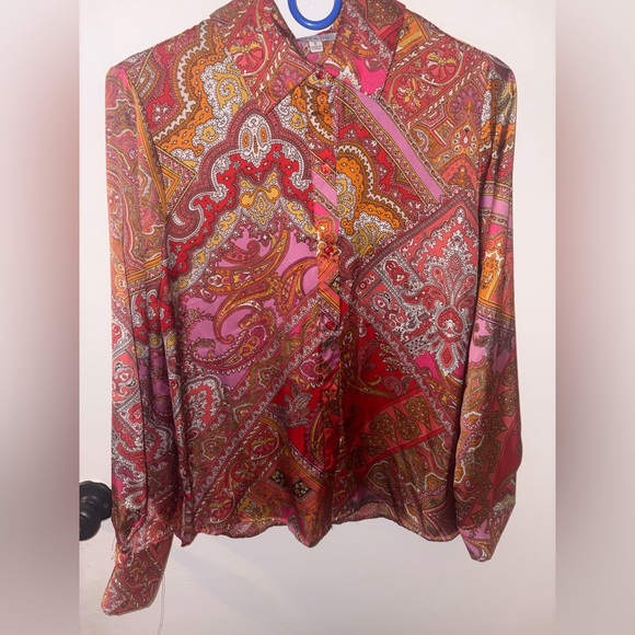Gypsy Boho Paisley Blouse - Picture 2 of 7